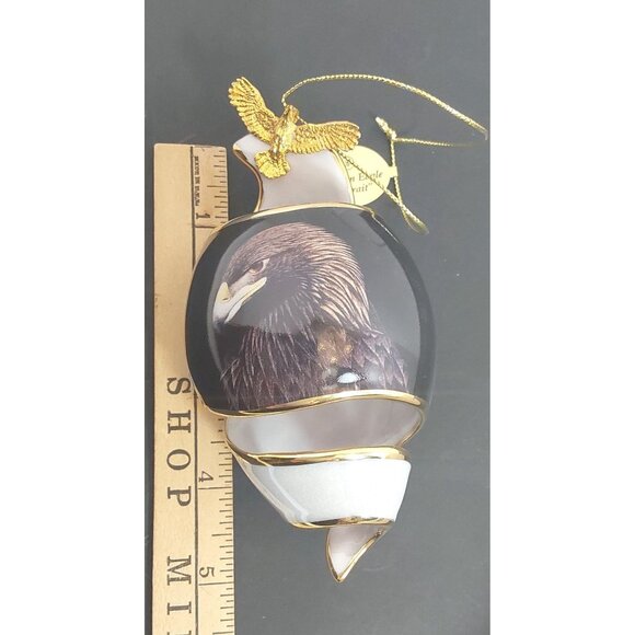 "On Eagle's Wings" Set of 3 Christmas Ornaments from Bradford Exchange from 2002 - Picture 5 of 12